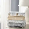 Flannel Baby Blankets Little Cub - Cloud Island™ Gray/Neutral 4pk