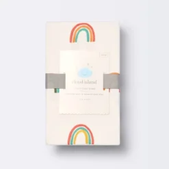 Polyester Rayon Fitted Crib Sheet - Rainbows - Cloud Island™ -Cloud Island GUEST 01639ce1 f0e4 4d3d 83a7 762360ca1ba2