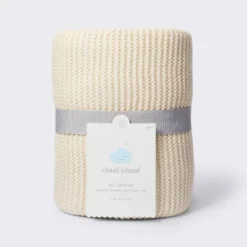 Knit Baby Blanket - Cream - Cloud Island™ -Cloud Island GUEST 01c3d905 b810 4e3b b3c6 273371e0d888