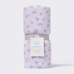 Rayon From Bamboo Jersey Quilted Blanket - Leopard - Purple - Cloud Island™ -Cloud Island GUEST 076f3cb8 19aa 41ca b3fe 8efb72606c4e