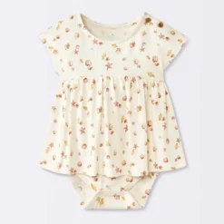 Baby Girls' Costal Ribbed Romper - Cloud Island™ White -Cloud Island GUEST 08fc809e ef32 4fd8 a3cf 3304c3d2122a