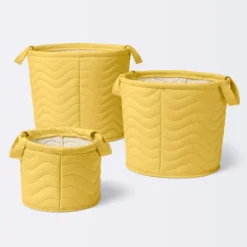 Quilted Fabric Medium Round Storage Basket - Yellow - Cloud Island™ -Cloud Island GUEST 0b733d0a 2113 4887 b178 9085c321a75c 2