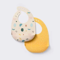 Silicone Bibs - 2pk - Shapes/Yellow - Cloud Island™ -Cloud Island GUEST 0d0d779c 6074 40db 91fe 486ecb671846
