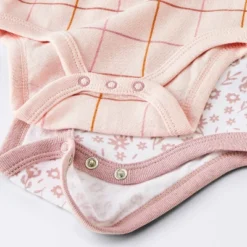 Baby Girls' 4pk Floral Short Sleeve Bodysuits - Cloud Island™ Peach/Pink -Cloud Island GUEST 0d4099f3 f0ea 4293 9723 5248a5c45a45