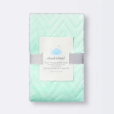 Plush Changing Pad Cover Chevron - Cloud Island™ Mint 3 Plush Changing Pad Cover Chevron - Cloud Island™ Mint - Image 3