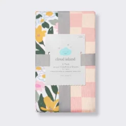 Fitted Jersey Crib Sheet - Painterly Floral - 2pk - Cloud Island™ -Cloud Island GUEST 16b9b6bf 3764 4601 95c5 21504471d4c4