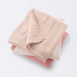 Muslin Swaddle Baby Blanket - Pink Solids - 3pk - Cloud Island™ -Cloud Island GUEST 1bf5e5a4 d426 43f1 b593 b28bf64393dd