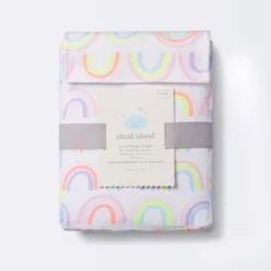 Fitted Crib Sheet Rainbows - Cloud Island™ - White -Cloud Island GUEST 1cff055f ef2d 4d9a ab95 ab1c76d28765