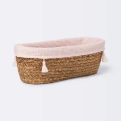 Natural Weave Oval Storage Bin With Waffle Weave Liner - Cloud Island™ -Cloud Island GUEST 1e6641ca 4f0e 49c7 9393 e36b79ebf5a7