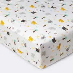 Fitted Crib Sheet Jungle Animals - Cloud Island™ -Cloud Island GUEST 20ee4b58 21b8 4a27 b9d2 ad76a8b2058b