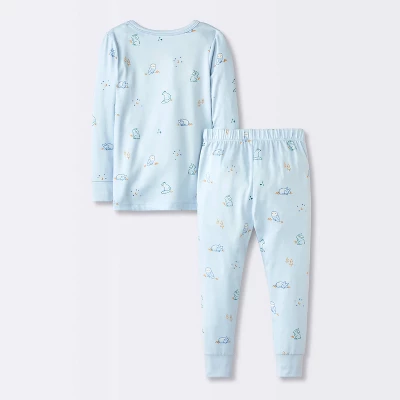 Toddler Boys' 2pc Long Sleeve Smooth Jersey Snug Fit Pajama Set - Cloud Island™ 1 Toddler Boys' 2pc Long Sleeve Smooth Jersey Snug Fit Pajama Set - Cloud Island™