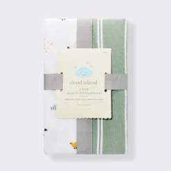 Fitted Jersey Crib Sheet - Safari Stripes - 2pk - Cloud Island™ -Cloud Island GUEST 2549870a ac85 4814 9a11 e3f310639ab3