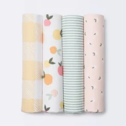 Flannel Baby Blankets Citrus - Cloud Island™ 4pk -Cloud Island GUEST 266f5ff7 1456 42f1 89ae 0d0bc64a3bc0