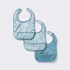 Water-Resistant Bibs - 3pk - Whales/Stripes/Dots - Cloud Island™ -Cloud Island GUEST 273624c9 fb73 4ac5 8789 e2845280c0c2