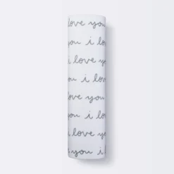 Muslin Swaddle Blanket I Love You - Cloud Island™ White -Cloud Island GUEST 2e82ef46 427d 4db4 875c ed36e782c3db