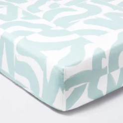 Fitted Crib Sheet Tile Print - White/Seafoam - Cloud Island™ -Cloud Island GUEST 372faedb d7ea 47b0 b77c 3a53384b58fd