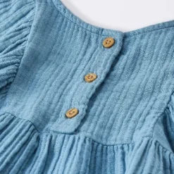 Baby Girls' 2pc Embroidered Floral Gauze Top & Bottom Set - Cloud Island™ Blue 5 Baby Girls' 2pc Embroidered Floral Gauze Top & Bottom Set - Cloud Island™ Blue -Cloud Island GUEST 3840b623 264a 44a1 a3c6 aa450713cba9