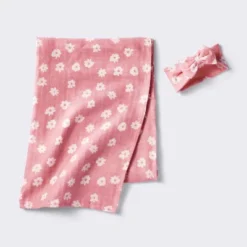 Hospital Muslin Swaddle And Headwrap Gift Set - Pink - Cloud Island™ 7 Hospital Muslin Swaddle And Headwrap Gift Set - Pink - Cloud Island™ -Cloud Island GUEST 3a7c08cf 7833 49b6 867e 39f673d8cb98