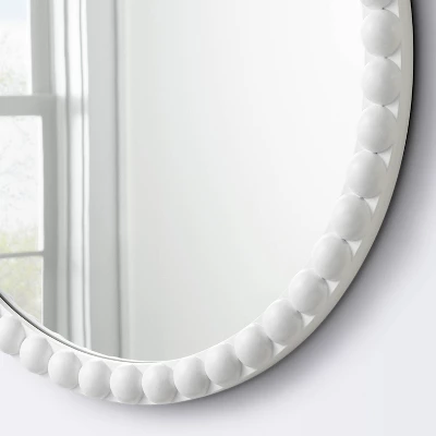 Round Decorative Wall Mirror - White - Cloud Island™ 2 Round Decorative Wall Mirror - White - Cloud Island™ - Image 2