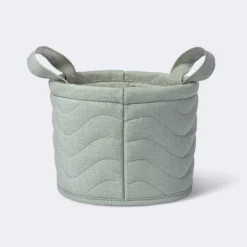 Quilted Fabric Small Round Storage Basket - Cloud Island™ -Cloud Island GUEST 3c5eca82 deae 4684 af25 6a9a2a21c1e4