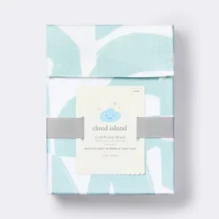 Fitted Crib Sheet Tile Print - White/Seafoam - Cloud Island™ -Cloud Island GUEST 3c6e53cb 5e41 4b87 a6c8 28fe98e7313f