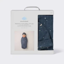 Hospital Muslin Swaddle And Hat Gift Set - 2ct - Blue Stars- Cloud Island™ -Cloud Island GUEST 3c870036 560b 4bb2 abf1 78e39f35bdd6