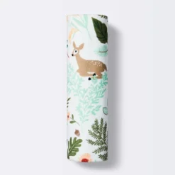 Muslin Swaddle Blanket Fauna - Pink/Green/Tan - Cloud Island™ -Cloud Island GUEST 428ad0c3 17b0 4c89 afb7 beef3292085e