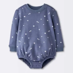 Baby Boys' Mushroom Sweatshirt Romper - Cloud Island™ Navy Blue -Cloud Island GUEST 433d66ca 61e9 4ed9 b7c2 aef3d640e86d