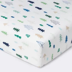 Crib Fitted Sheet Trees - Cloud Island™ - Blue 7 Crib Fitted Sheet Trees - Cloud Island™ - Blue -Cloud Island GUEST 4366f829 cec2 4067 8dad d8d1fbb21b83