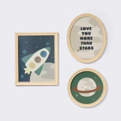 3pk Space Framed Wall Art - Cloud Island™ 5 3pk Space Framed Wall Art - Cloud Island™ -Cloud Island GUEST 4a57625d 21f6 4b5e b7cc d18c098e0c0f