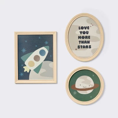 3pk Space Framed Wall Art - Cloud Island™ 3 3pk Space Framed Wall Art - Cloud Island™ - Image 3