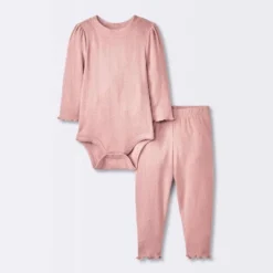 Baby Girls' 2pc Pointelle Set - Cloud Island™ Pink 7 Baby Girls' 2pc Pointelle Set - Cloud Island™ Pink -Cloud Island GUEST 4a93ff7b c4f8 4814 a414 b07a53088ac0