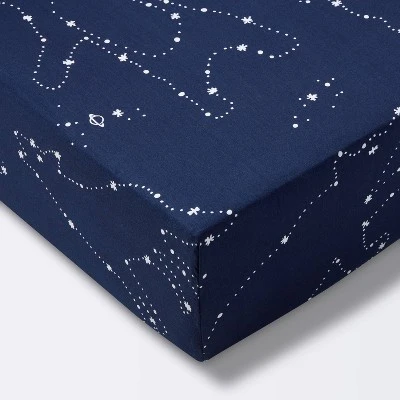Fitted Crib Sheet Constellation - Cloud Island™ Navy 5 Fitted Crib Sheet Constellation - Cloud Island™ Navy - Image 5