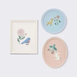 3pk Story Book Floral Framed Wall Art - Cloud Island™ -Cloud Island GUEST 51e0753a d579 4540 b82a 995edd64f502