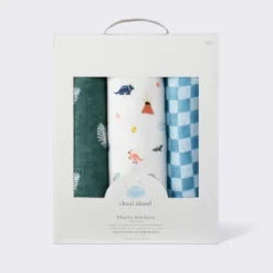 Muslin Swaddle Baby Blanket - Dino Check - 3pk - Cloud Island™ 6 Muslin Swaddle Baby Blanket - Dino Check - 3pk - Cloud Island™ -Cloud Island GUEST 54169e0c 1d1d 4752 b234 038a54516cf2
