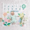 Muslin Blanket With Felt Frame Meadow - Cloud Island™