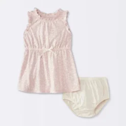 Baby Girls' Floral Printed Dress - Cloud Island™ Cream -Cloud Island GUEST 57f05075 adc4 44a2 9ef6 406be8bb49d6