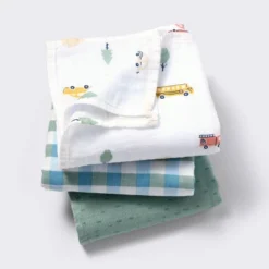 Muslin Swaddle Baby Blanket - Transportation - 3pk - Cloud Island™ -Cloud Island GUEST 5c6442fd 540f 4ca4 9beb 42917f10dbc1