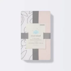 Jersey Bassinet Sheet 2pk - Cloud Island™ Floral And Solid Light Pink -Cloud Island GUEST 5c826daa dee5 44cd 92b7 7224d5713bd8