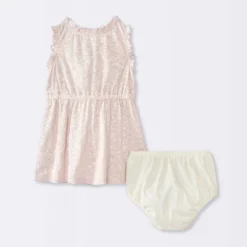 Baby Girls' Floral Printed Dress - Cloud Island™ Cream -Cloud Island GUEST 5c8f215d 78f8 4a4a a7c8 08922a2d12a7