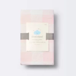 Polyester Rayon Fitted Crib Sheet - Pink Gingham - Cloud Island™ 5 Polyester Rayon Fitted Crib Sheet - Pink Gingham - Cloud Island™ -Cloud Island GUEST 5fa8b934 f738 47e6 abf2 46aade40b7d0