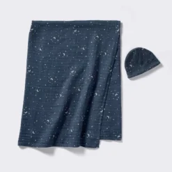 Hospital Muslin Swaddle And Hat Gift Set - 2ct - Blue Stars- Cloud Island™ -Cloud Island GUEST 664f9fbc 70d1 4fc0 a75c 1554d16f837e