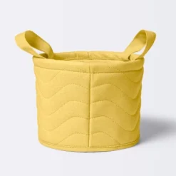 Quilted Fabric Small Round Storage Basket - Cloud Island™ -Cloud Island GUEST 67ec3b08 c194 4b1d 8eef 52419b7eee38