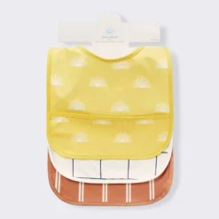 Water-Resistant Bibs - 3pk - Suns/Stripe - Cloud Island™ -Cloud Island GUEST 6f15e51d 0aaa 49f1 8913 44338d6c8d48