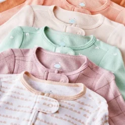 Baby Girls' 6pk Cotton Sleep N' Play - Cloud Island™ -Cloud Island GUEST 71df7f4e ed33 4d33 961c 8999ca5c5dad