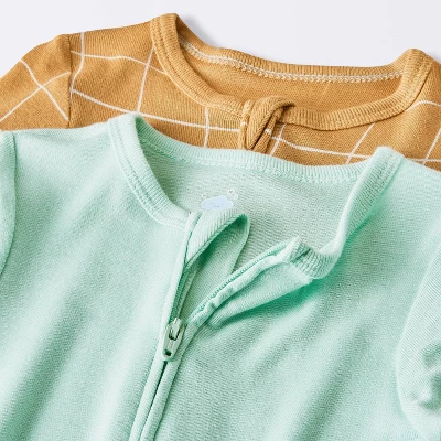 Baby Boys' 2pk So Very Soft Modal Blend Romper - Cloud Island™ Rust/Blue 2 Baby Boys' 2pk So Very Soft Modal Blend Romper - Cloud Island™ Rust/Blue - Image 2