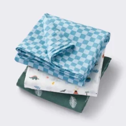 Muslin Swaddle Baby Blanket - Dino Check - 3pk - Cloud Island™ 7 Muslin Swaddle Baby Blanket - Dino Check - 3pk - Cloud Island™ -Cloud Island GUEST 7373c5e7 b591 4896 bd09 ad64ddc08b0a