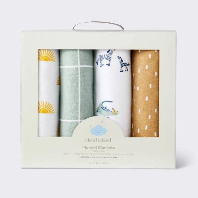 Flannel Baby Blanket - Safari Suns - Cloud Island™ 3 Flannel Baby Blanket - Safari Suns - Cloud Island™ - Image 3