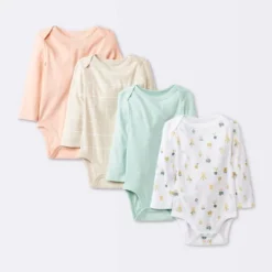 Baby Girls' 4pk Long Sleeve Bodysuit - Cloud Island™ Floral -Cloud Island GUEST 781c0bda 6cef 47fb a258 5c53c63959e1