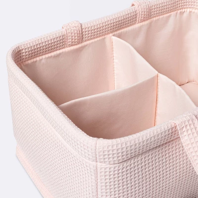 Waffle Weave Rectangular Diaper Caddy With Handles - Cloud Island™ 2 Waffle Weave Rectangular Diaper Caddy With Handles - Cloud Island™ - Image 2